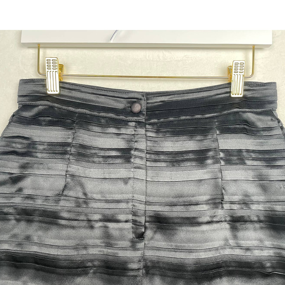 Vintage Zatti de Simorra fitted black textured sheath pencil skirt Size 12 US - Picture 3 of 11